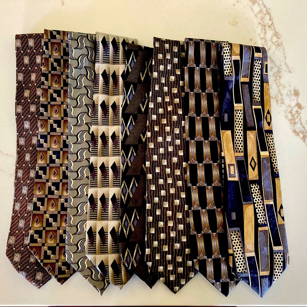Men’s Neckties-Silk- 8 ties for one price
